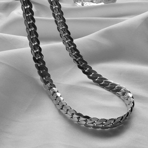 Plain Chain Necklace - Silver