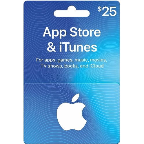 iTunes 25 USD Apple Store Credit
