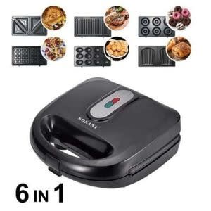Sokany Sandwich Maker Set- 750w - 6 In 1