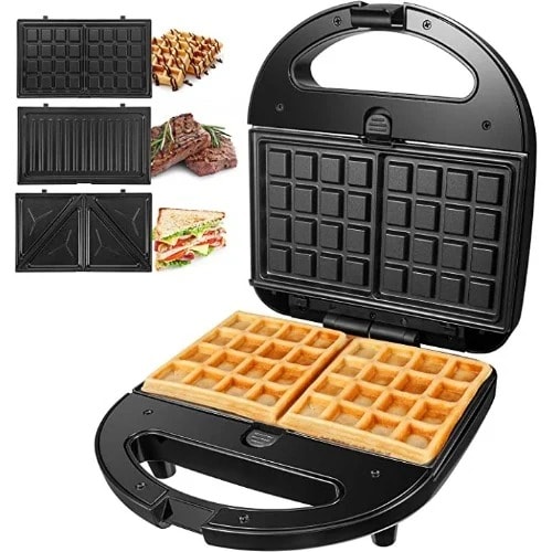3 In 1 Sandwich Waffle & Grill Maker - 750W