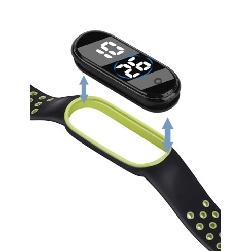 Two Color Strap LED Digital Watch