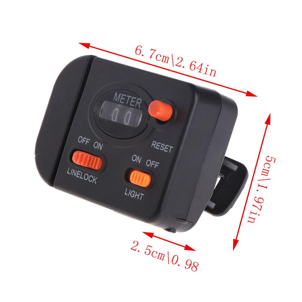 Length Counter Clip On Rod Meter Gauge Depth Finder Digital