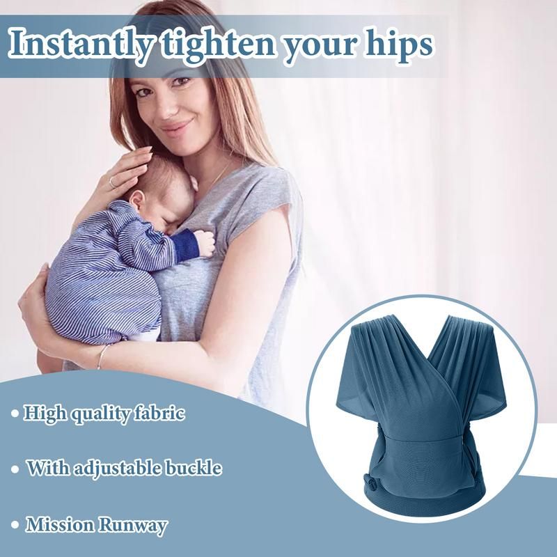 Hands-Free Baby Wrap Carrier Slings Multi-functional Lightweight Breathable All In 1 Baby Carrier Sling Wrap Babies Accessories Blue