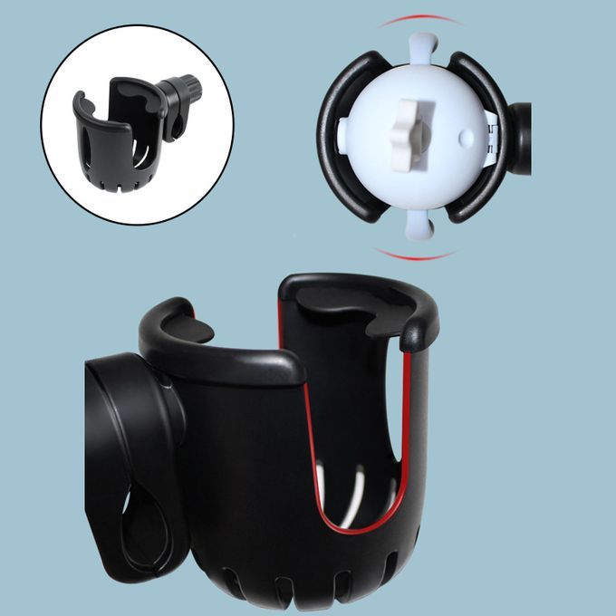Universal Stroller Cup Holder Bottle Rack Storage For Pram Baby Black