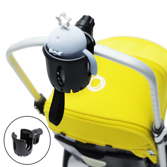 Universal Stroller Cup Holder Bottle Rack Storage For Pram Baby Black