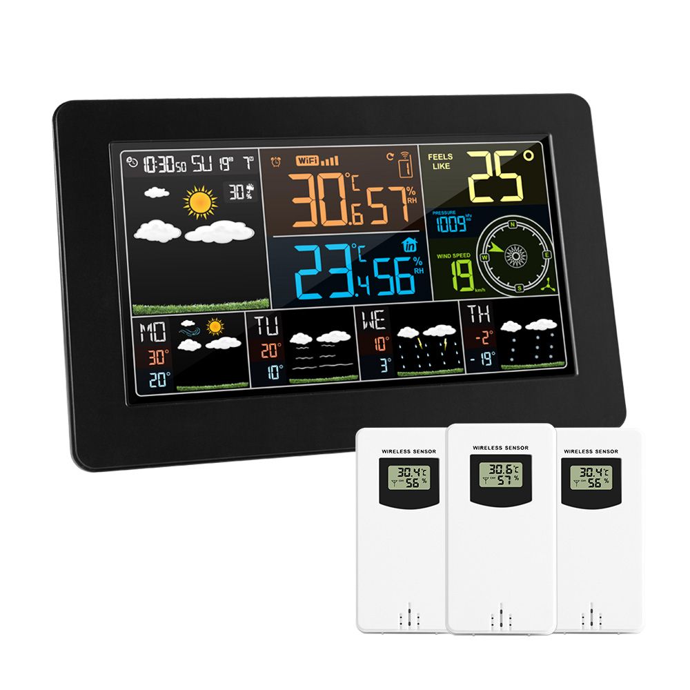 Weather Station Wifi With 3 R Thermometer Hygrometer