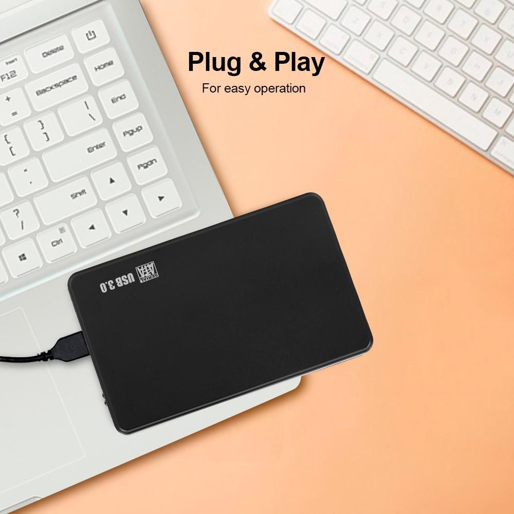 2.5inch USB 3.0 Mobile HDD External Hard Drive Disk Portable HD High Speed Transfer Plug & Play (2TB)