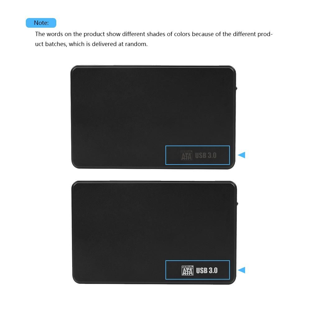 2.5inch USB 3.0 Mobile HDD External Hard Drive Disk Portable HD High Speed Transfer Plug & Play (2TB)