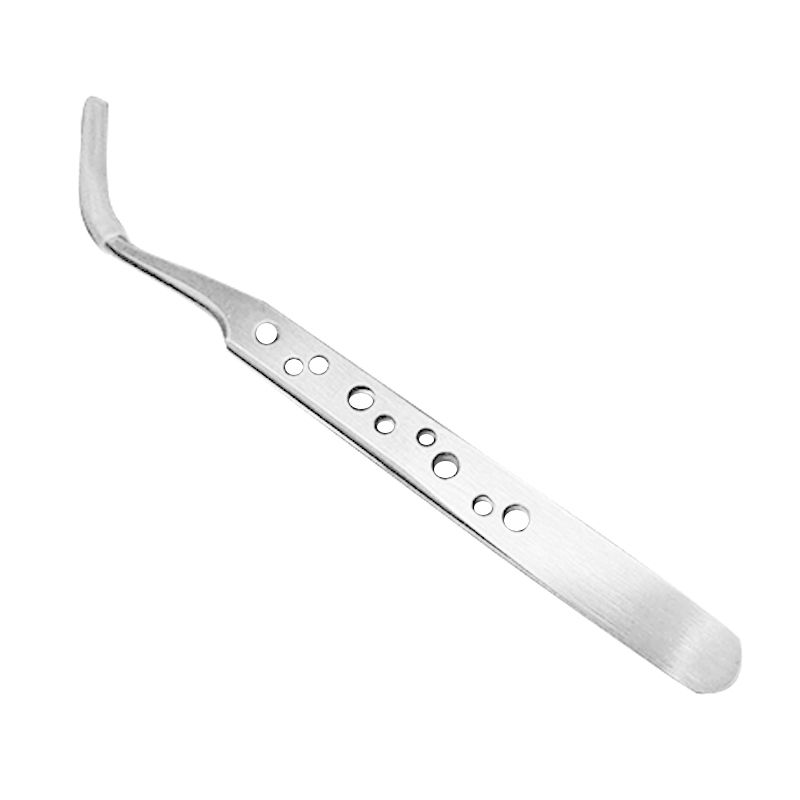 Professional Electronics Industrial Tweezers Anti-static Curved Straight Tip Precision Stainless Forceps Phone Repair Hand Tools-Bent