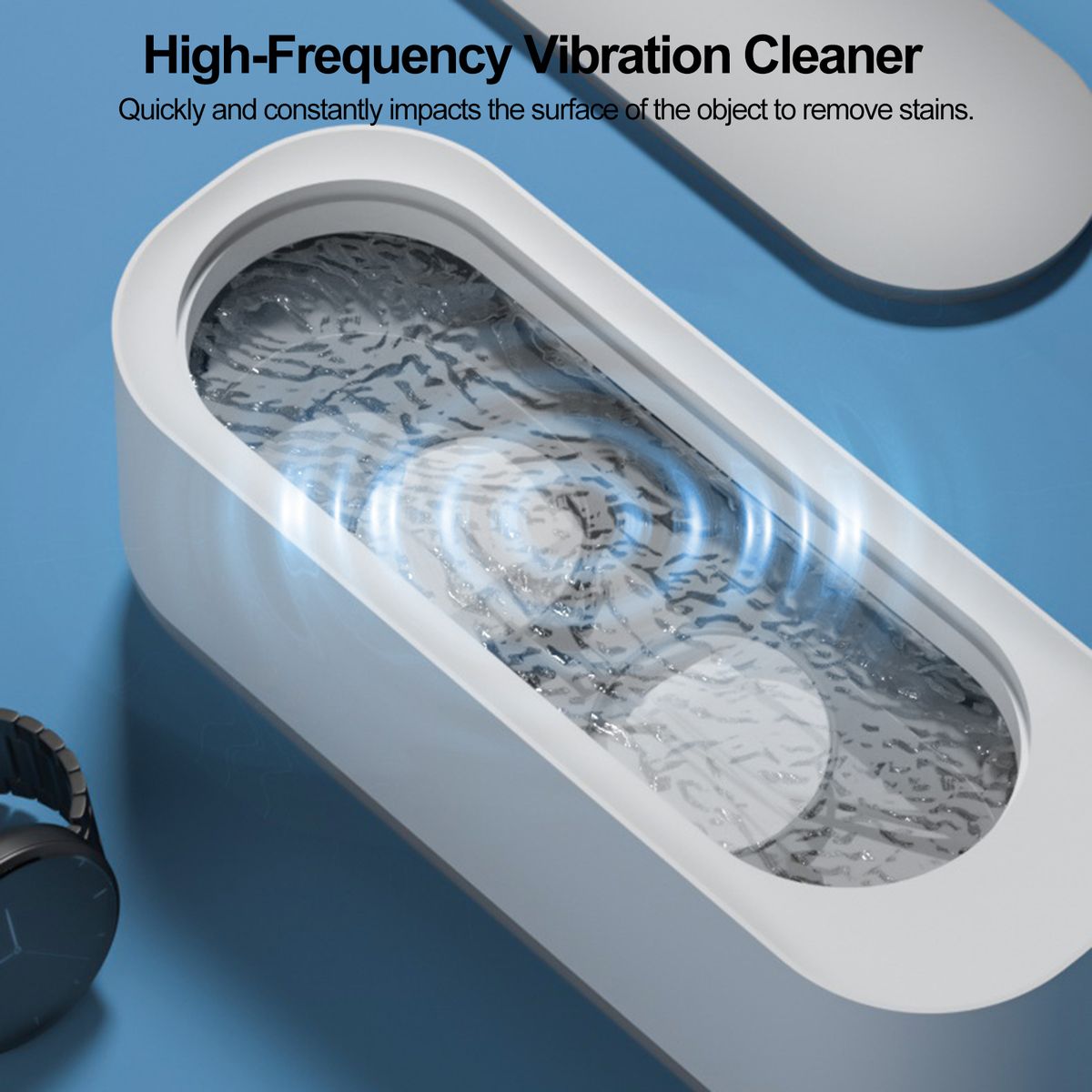 Mini Ultrasonic Jewelry Cleaner 300ml Portable Professional