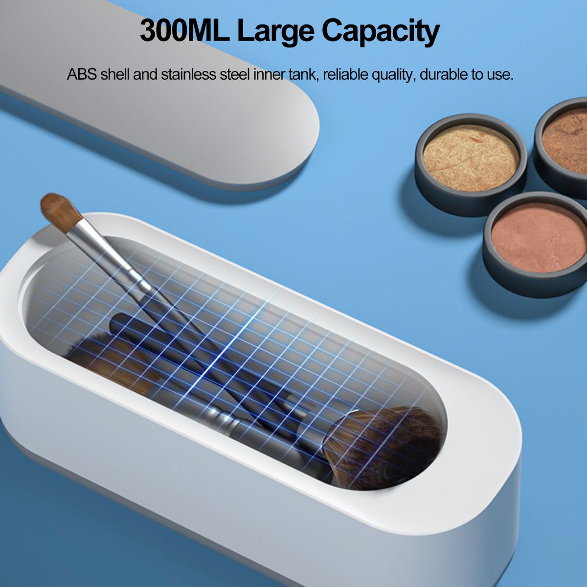 Mini Ultrasonic Jewelry Cleaner 300ml Portable Professional