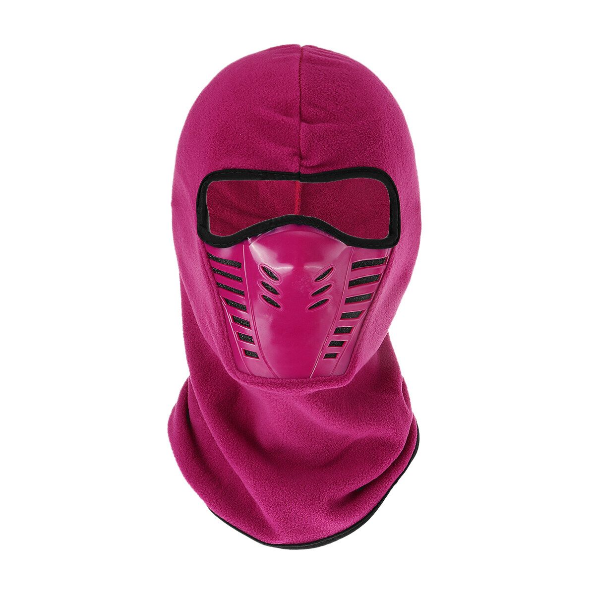Cycling Full Face Mas Warm Windproof Dustproof Thicken Fleece Winter Headgear Rose Red