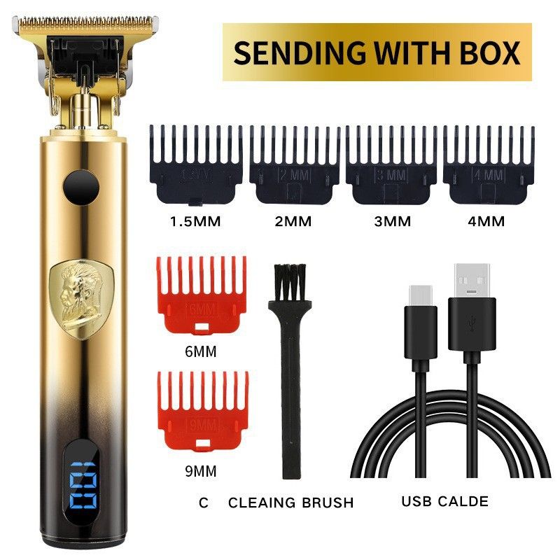 Rechargeable Hair Clipper With LED Digital Display