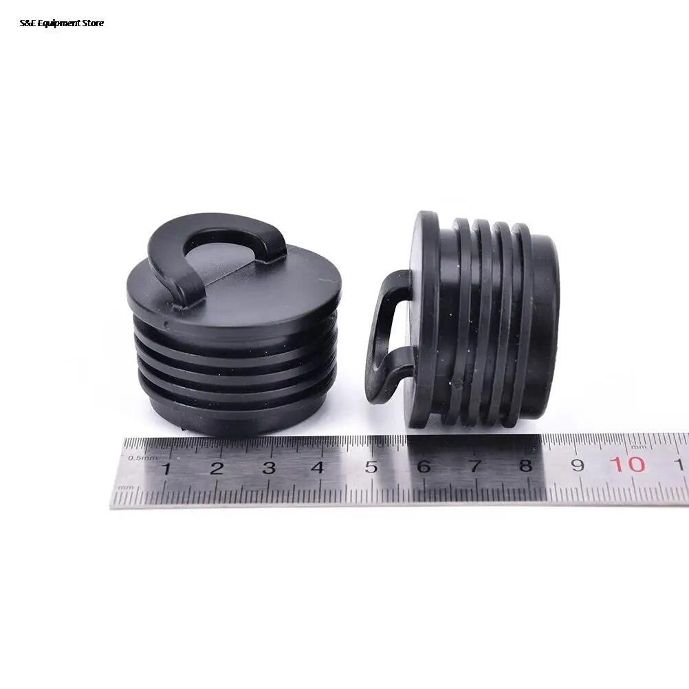 4Pcs Black Rubber Kayak Marine Boat Scupper Stopper Drain Holes Plugs Rafting