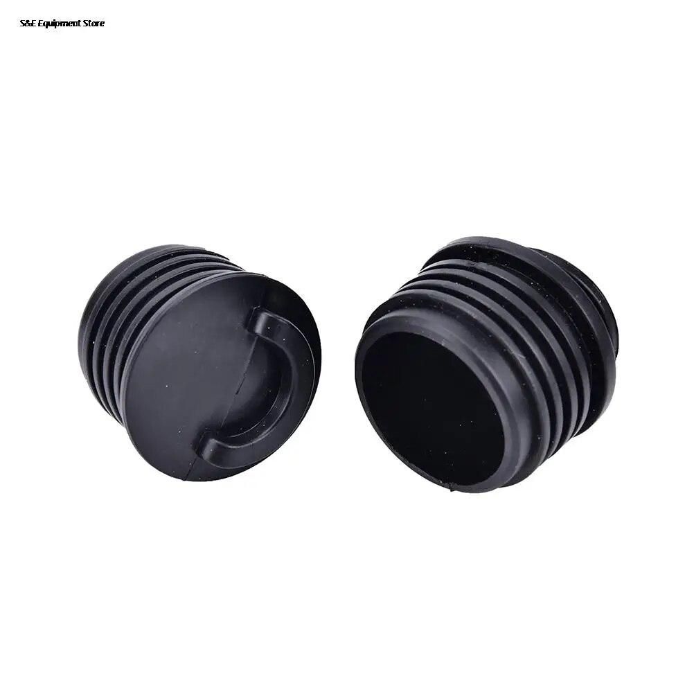 4Pcs Black Rubber Kayak Marine Boat Scupper Stopper Drain Holes Plugs Rafting