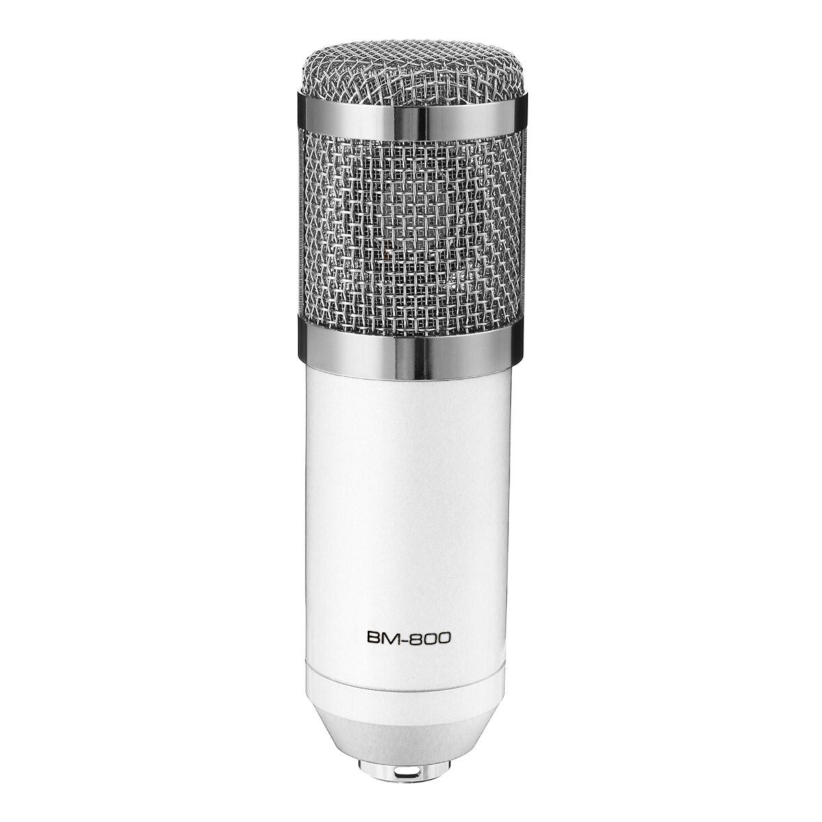2020 New Upgraded Desktop Microphone Set Condenser Microphone Professional Studio Cardioid PC Mic For Studio Recording Broadcasting White