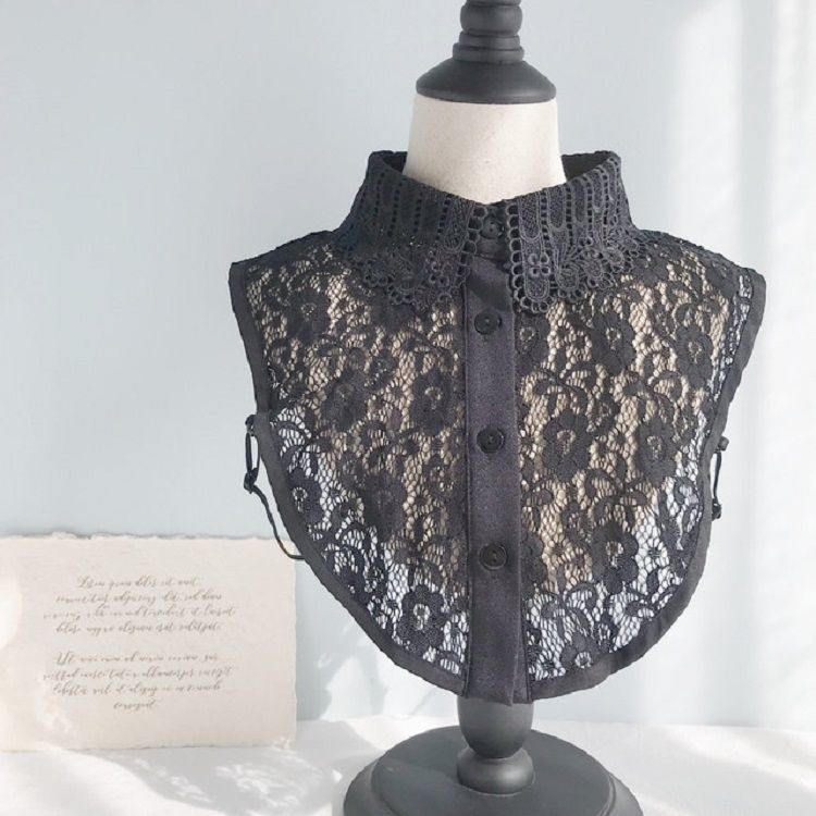 C Style Women Autumn And Winter Lace Wild Collar