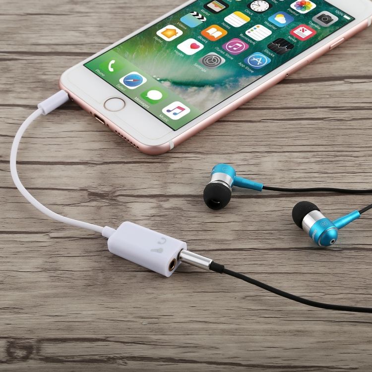 3.5mm Headset Splitter Adapter Microphone Splitter Cable