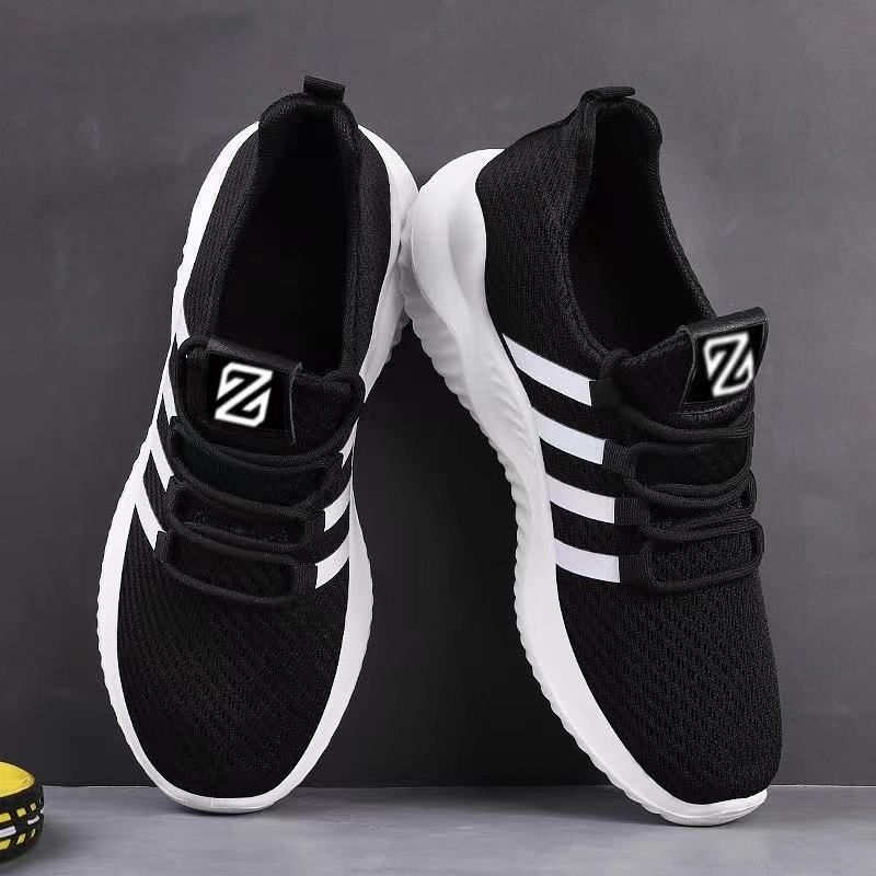 Men's Casual Plain White Easy Wear Leisure Outdoor Sneaker - Sport Canvas