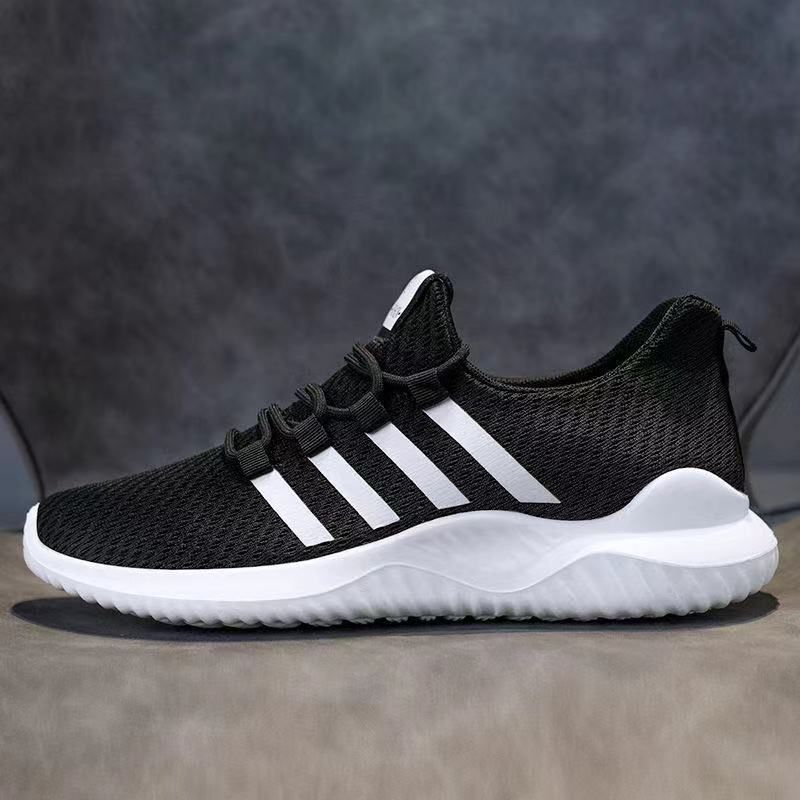 Men's Casual Plain White Easy Wear Leisure Outdoor Sneaker - Sport Canvas