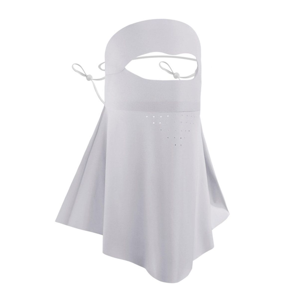 Women Cycling Face Hood Sun Protection Dustproof-Grey
