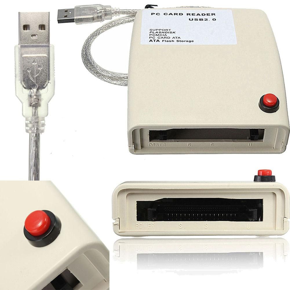 USB 2.0 to 68 Pin ATA PCMCIA Flash Disk Memory Card Reader-