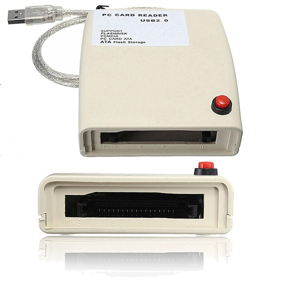 USB 2.0 to 68 Pin ATA PCMCIA Flash Disk Memory Card Reader-