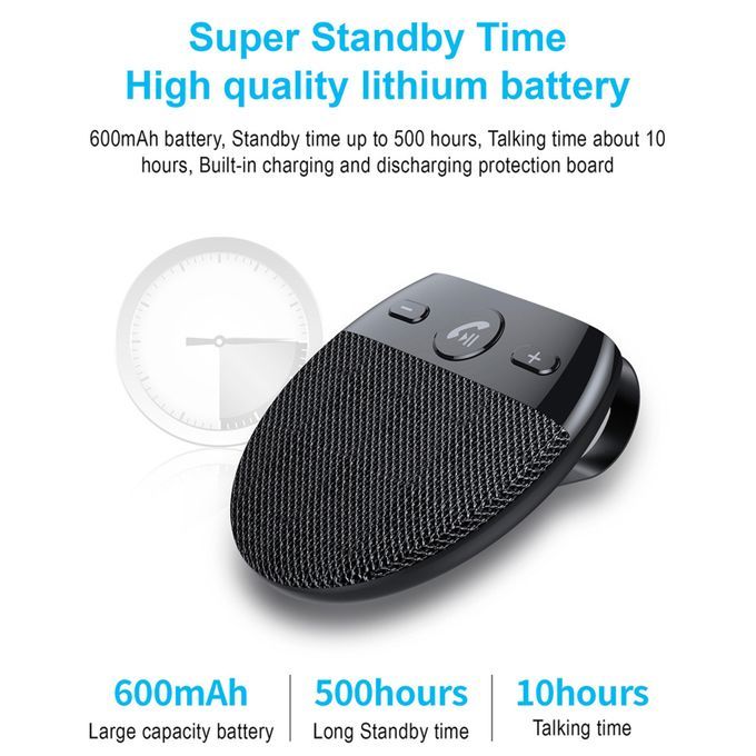 Car BT Handsfree Speakerphone Auto Powers On One Click