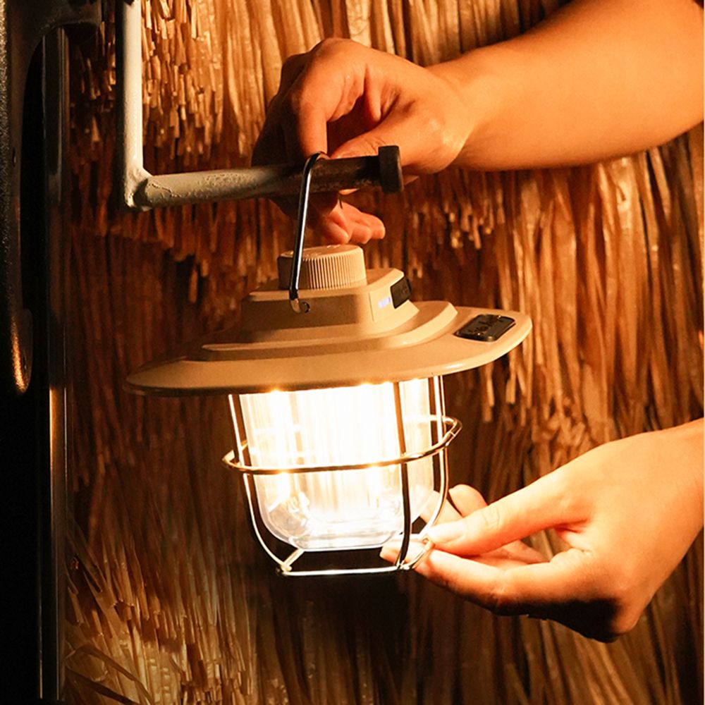 Vintage LED Camping Lantern Water-resistant Type C
