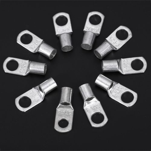 10 Pcs Copper Tube 16Mm X 8Mm Lug Cable Welding Crimp