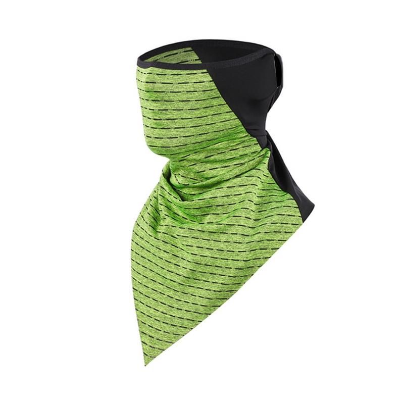 Unisex Riding Anti UV Windproof Triangle Bandana Face-Grey