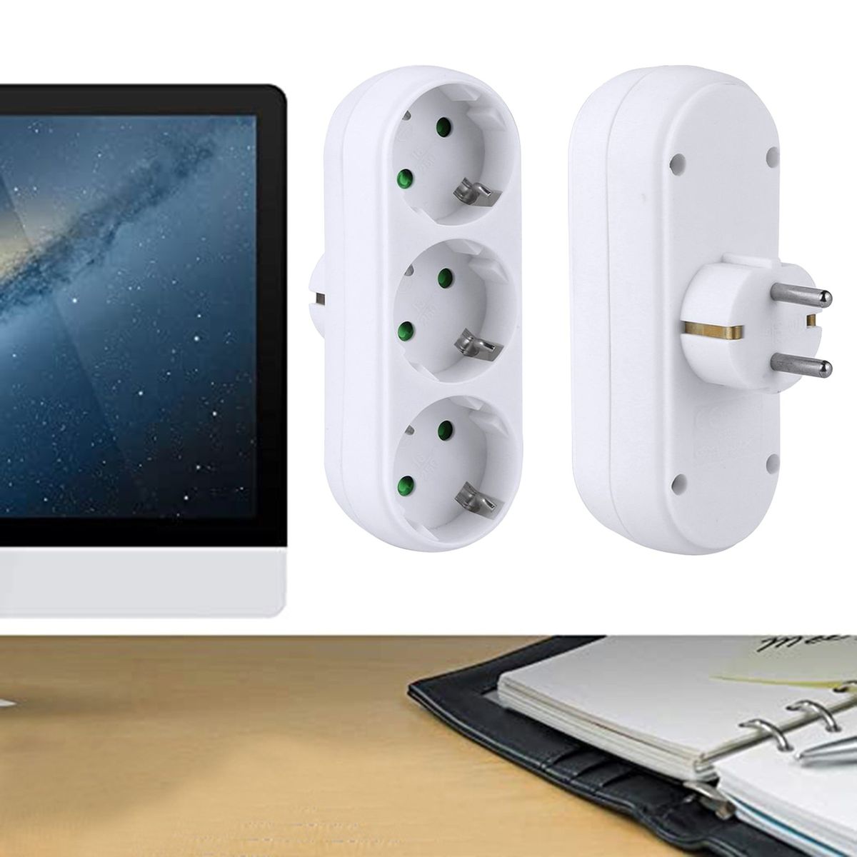 European Standard Socket Round Plug 2/3 Holes Socket With Switch On Off EU Plug Home Office Wall Sockets Phone Charging Adapter