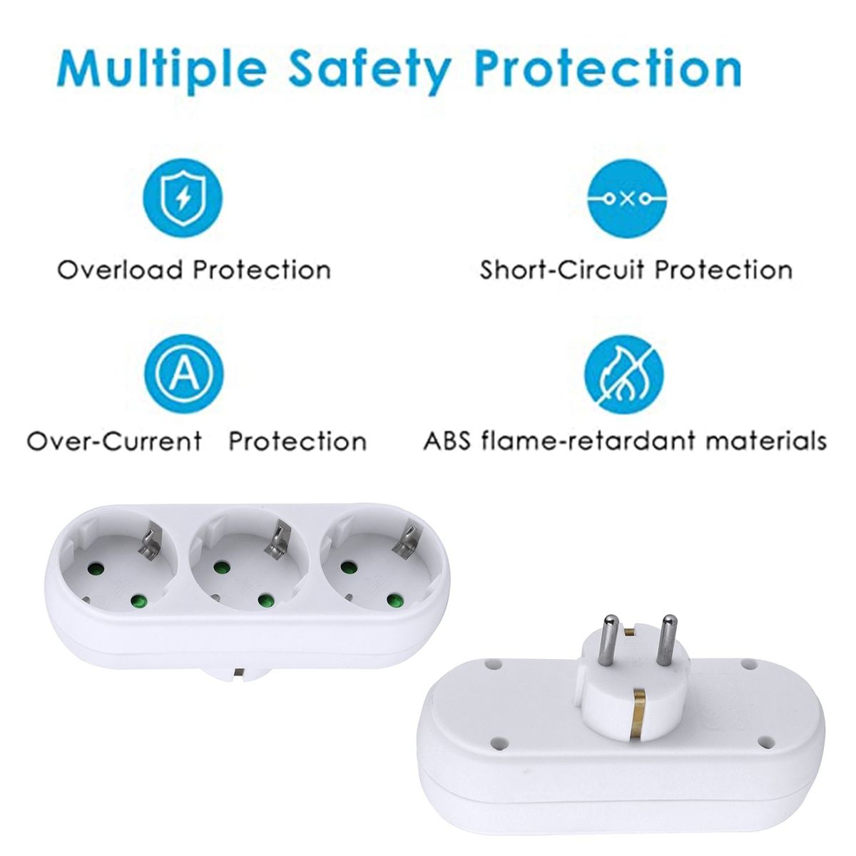 European Standard Socket Round Plug 2/3 Holes Socket With Switch On Off EU Plug Home Office Wall Sockets Phone Charging Adapter