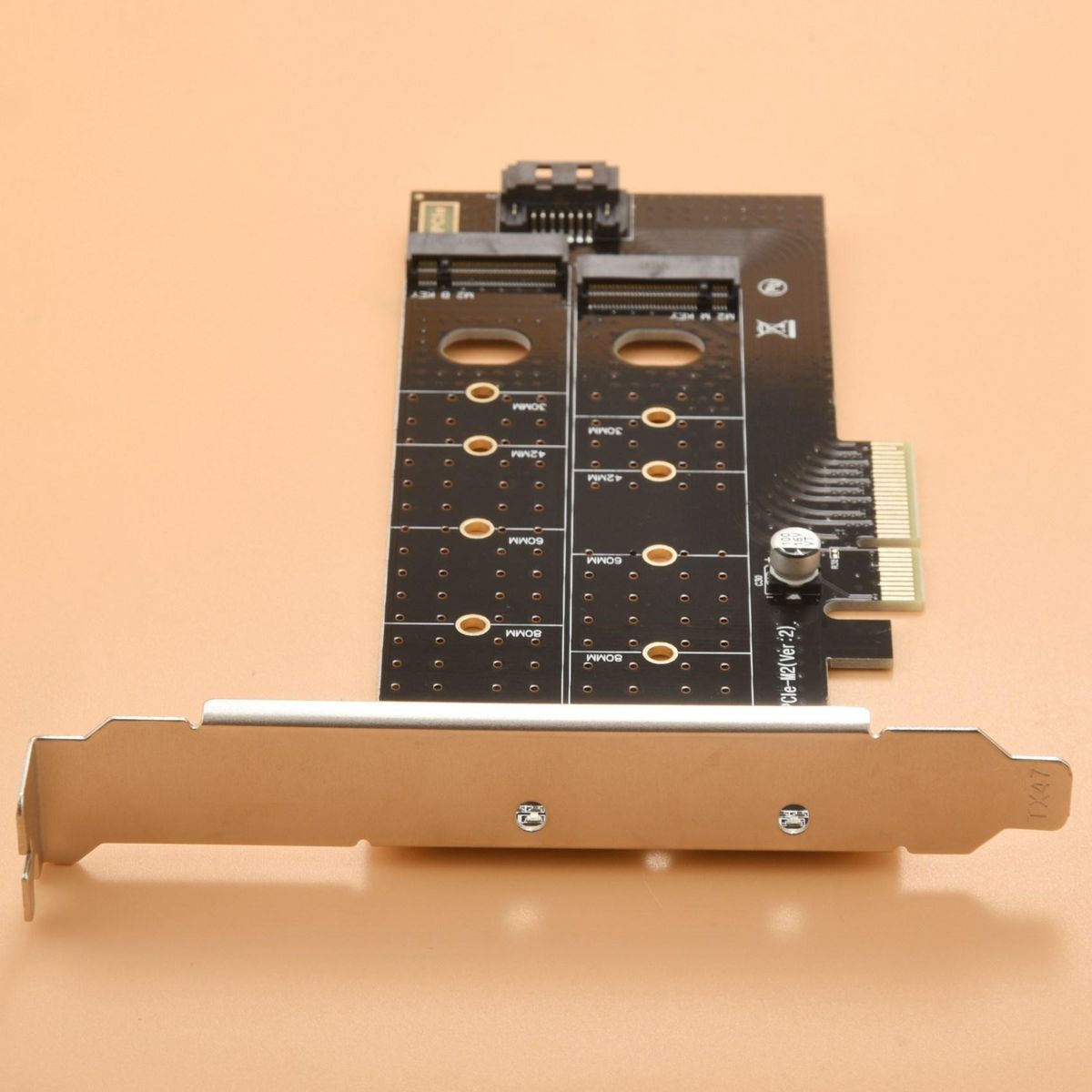 Dual M.2 NVME Adapter,NVME PCIE Adapter M Key or M.2 SATA