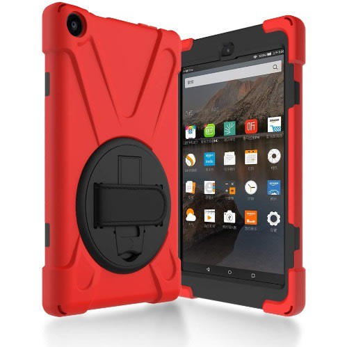 Fire Hd Tablet With Alexa - 7" - 1GB RAM - 16GB ROM + Red Rotational Kid's Proof Case