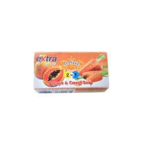 6pc Of Asantee 2 In1 Papaya And Carrot Soap For Lightening
