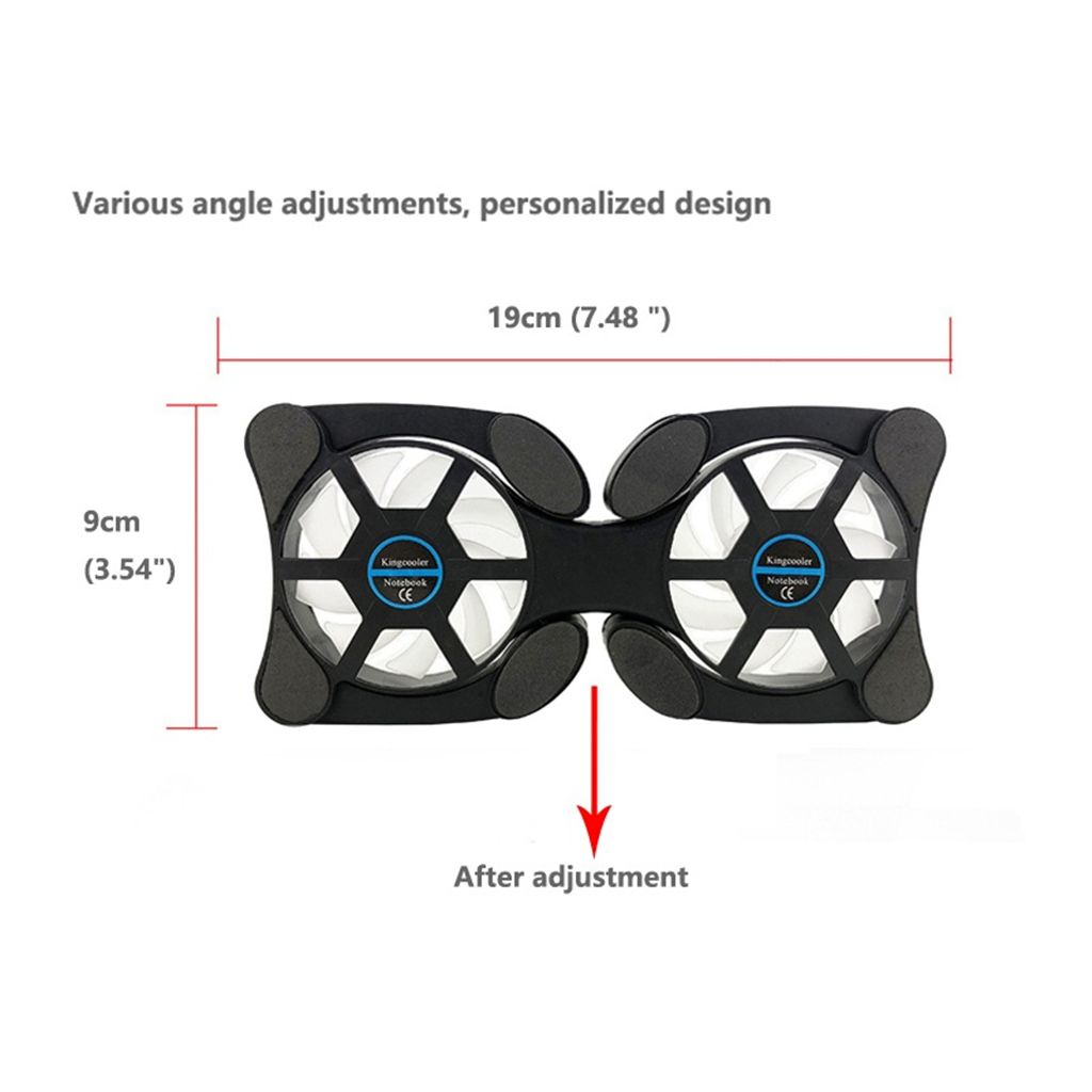 Notebook Foldable Cooling Fan USB Quiet Radiator