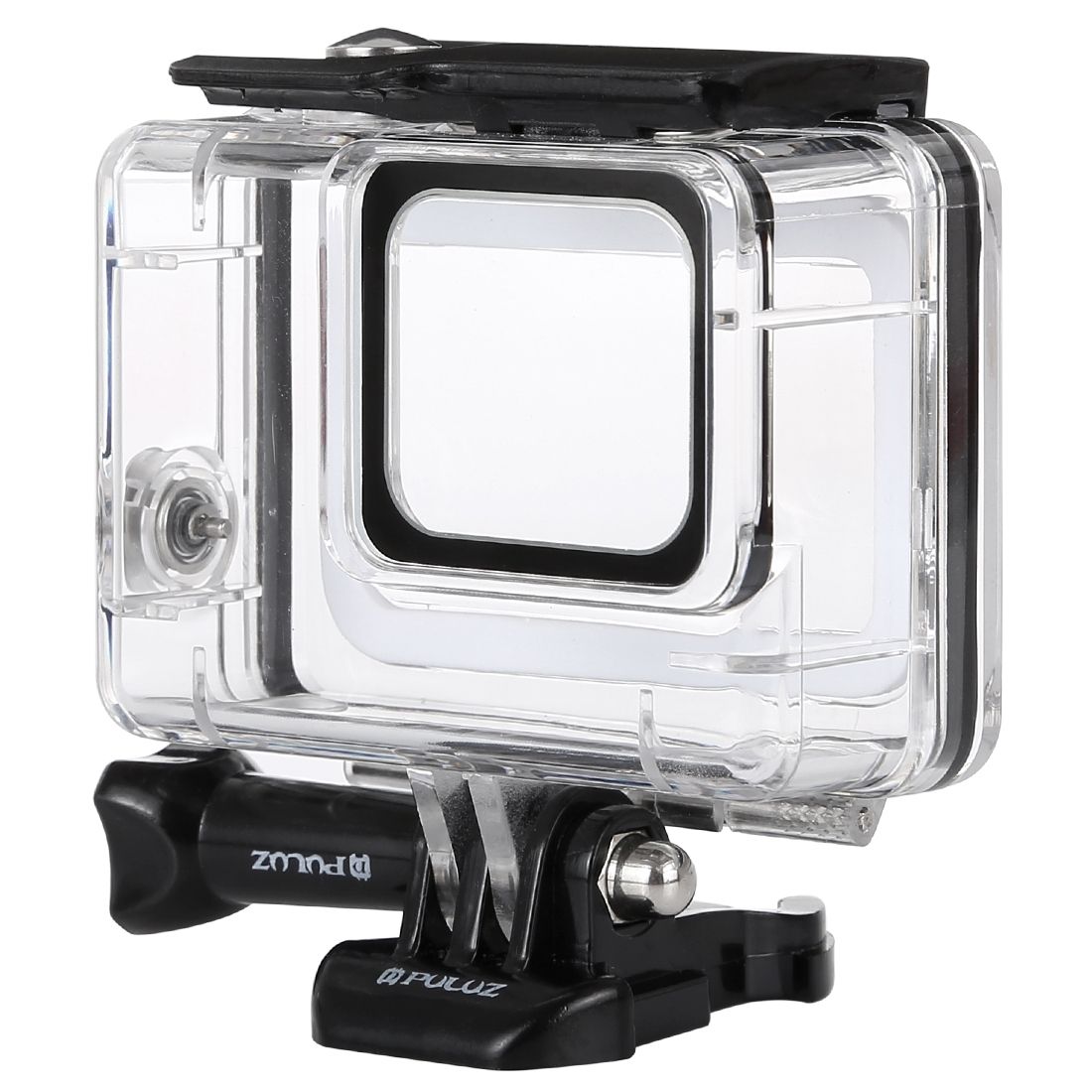 PULUZ 45m Underwater Waterproof Housing Diving Case For GoPro HERO7 Silver / HERO7 White, With Buckle Basic Mount & Screw(Transparent)
