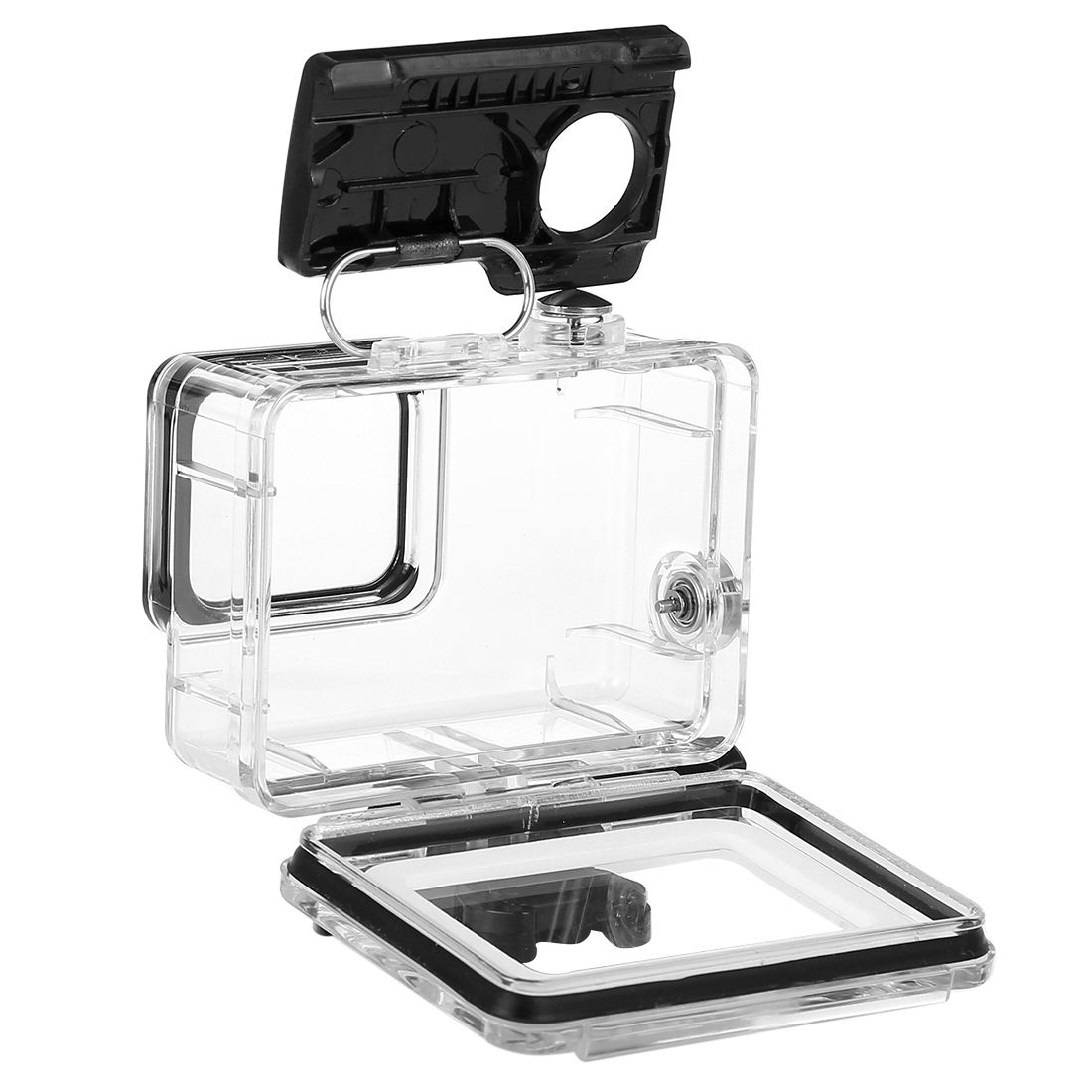 PULUZ 45m Underwater Waterproof Housing Diving Case For GoPro HERO7 Silver / HERO7 White, With Buckle Basic Mount & Screw(Transparent)