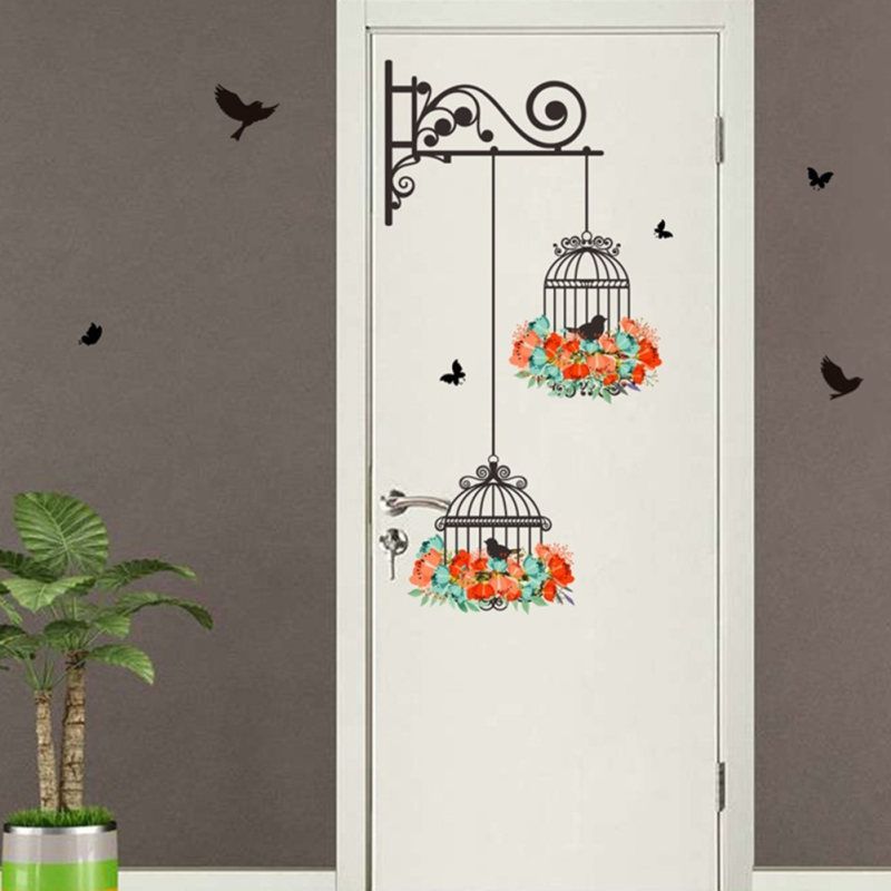 Birdcage Kids Room Bedroom Living Room Wall Sticker DIY Art-
