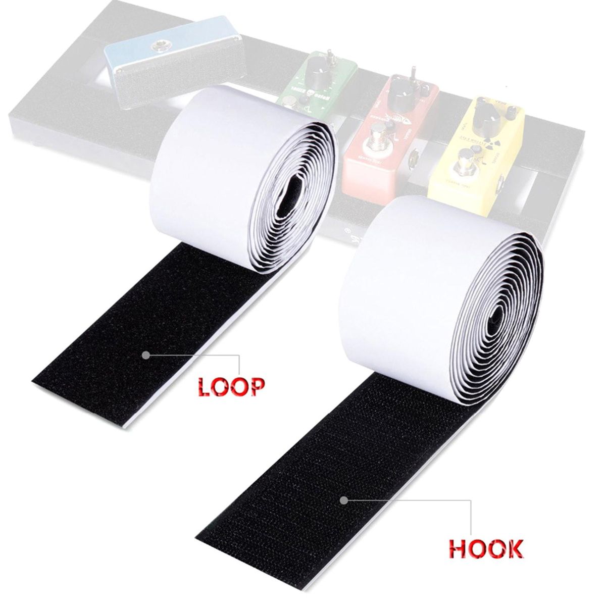 Guitar Pedalboard Pedal Mounting Tape Length 2M Width 5CM LOOP+HOOK