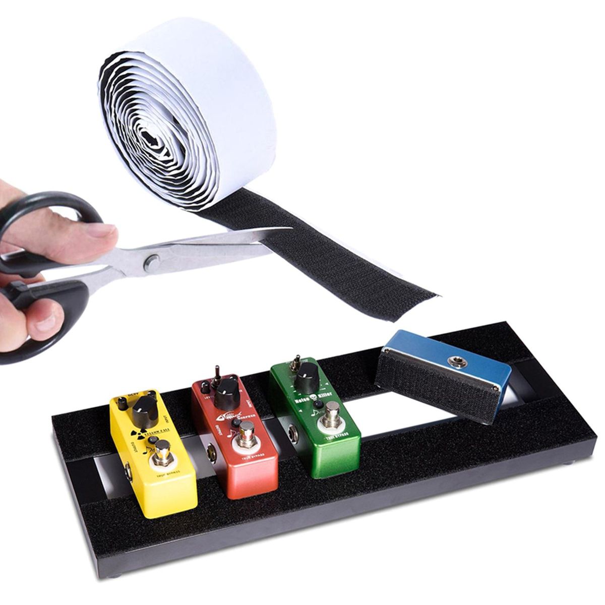 Guitar Pedalboard Pedal Mounting Tape Length 2M Width 5CM LOOP+HOOK