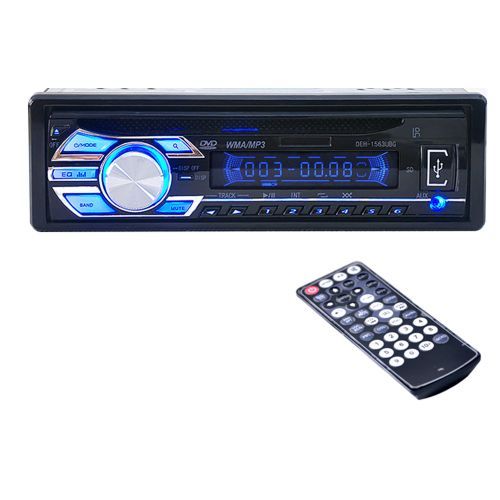 1550U 1-DIN 12V Car Radio Audio Stereo MP3 Players CD Player