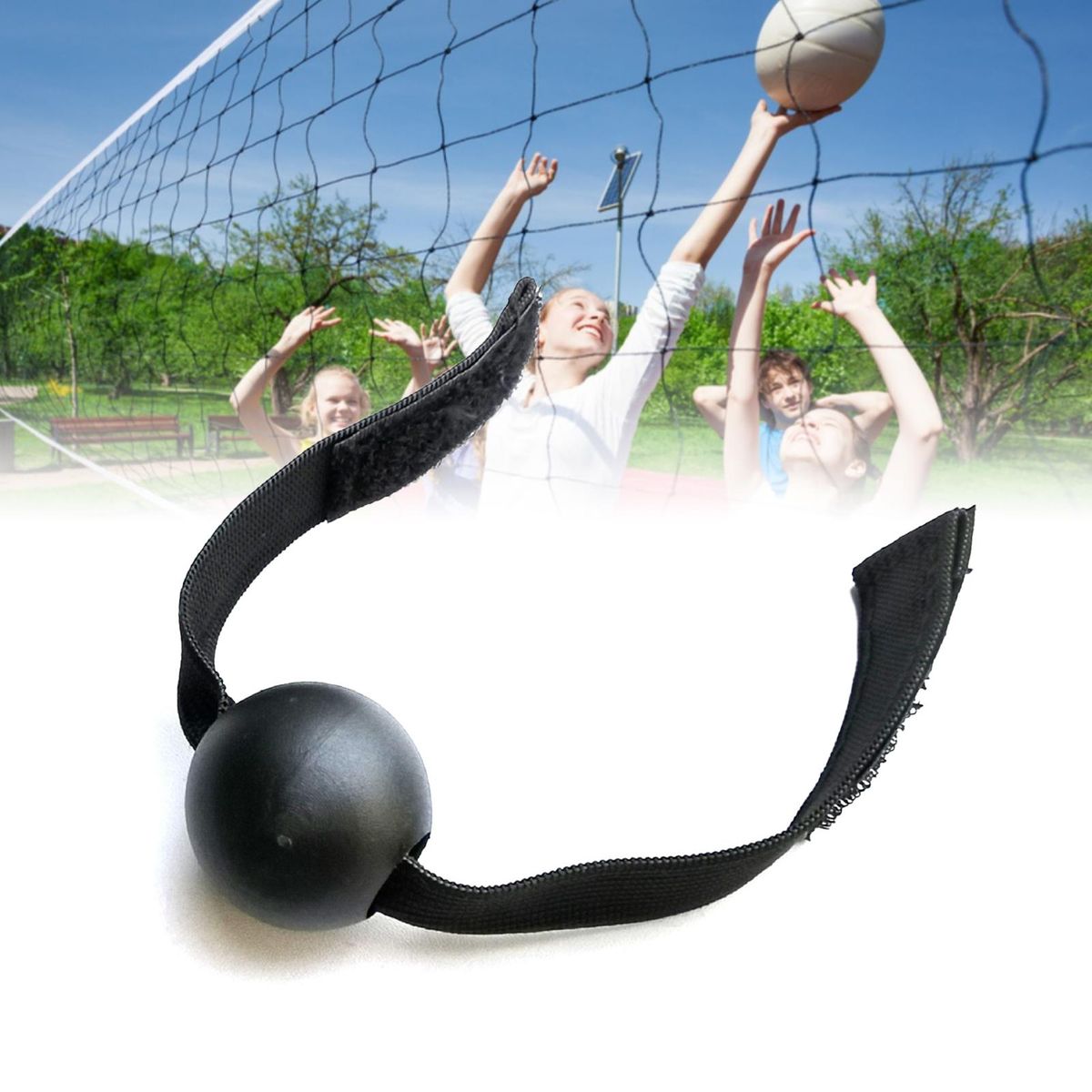 2Pcs Volleyball Trainers Rugby Volleyball Practice Catching Aid Belts Black