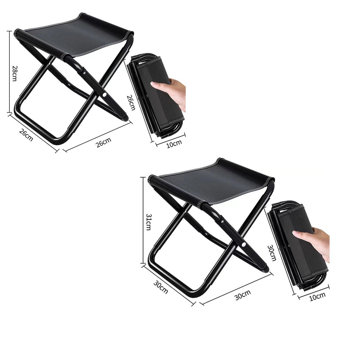 1 Set Camping Chair Portable Travel Camping Stool