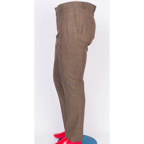 Double Breasted 2 Piece Suit - Brown