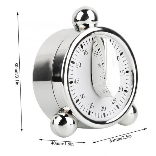 60 Minutes Kitchen Mechanical Timer Cooking Reminders Alarm
