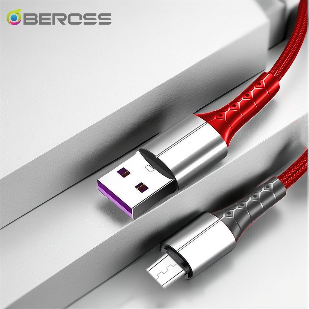 Micro USB Cables Android Charging Cable 1.5m E-reader MP3 MP4 Mobile Cord Red