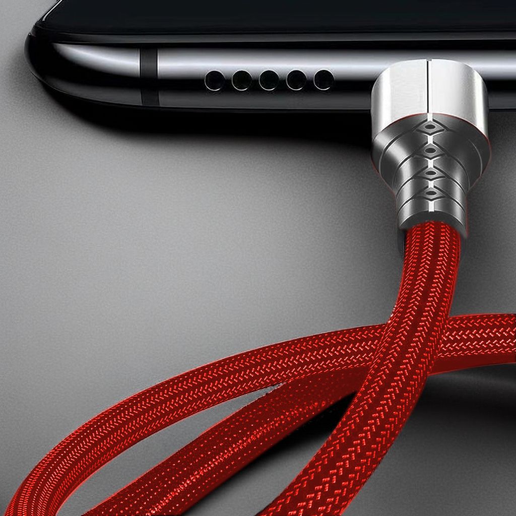 Micro USB Cables Android Charging Cable 1.5m E-reader MP3 MP4 Mobile Cord Red