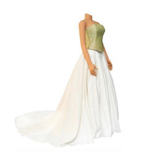 Gold Bodice And Ivory Bridal Skirt